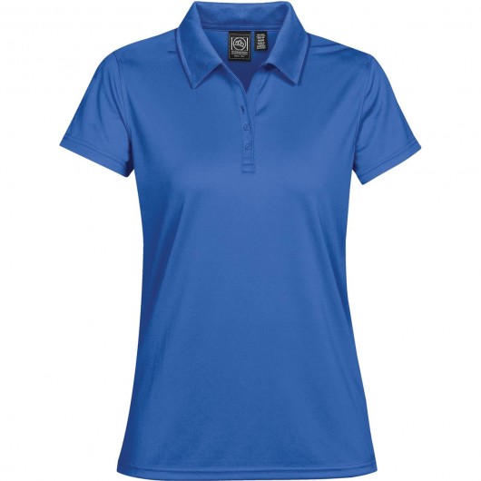 Azure Blue Womens Eclipse Pique Polos